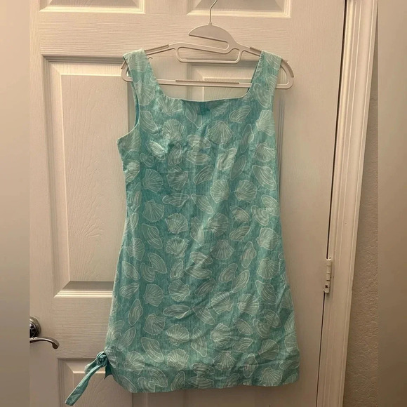 Lilly Pulitzer Blue Seashell Dress sz 10 - Picture 1 of 3